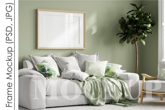 Download Horizontal Frame Mockup, Poster Mockup - Premium Resources