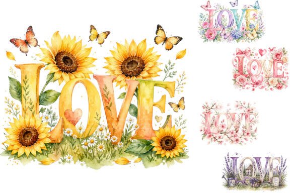 Download Watercolor Love Seasonal Sublimation PNG - Sublimation png Collection